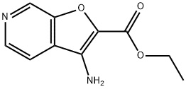 Ethyl 3-aminofuro[2,3-c]pyridine-2-carboxylate Struktur