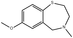 2,3,4,5-Tetrahydro-7-methoxy-4-methyl-1,4-benzothiazepine Struktur