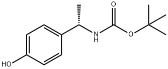 (S)-tert-butyl 1-(4-hydroxyphenyl)ethylcarbamate Struktur