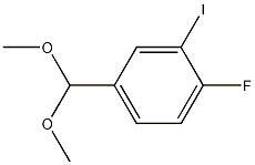 4-FLUORO-3-IODOBENZALDEHYDE DIMETHYL ACETAL Struktur