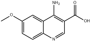 4-Amino-6-methoxyquinoline-3-carboxylic acid Struktur