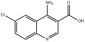 4-Amino-6-chloroquinoline-3-carboxylic acid Struktur