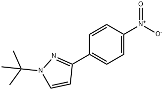 1-(1,1-Dimethylethyl)-3-(4-nitrophenyl)-1H-pyrazole Struktur