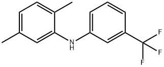 2,5-dimethyl-N-(3-(trifluoromethyl)phenyl)aniline Struktur