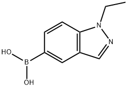 1-ethyl-1H-indazol-5-ylboronic acid Struktur