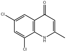 6,8-DICHLORO-4-HYDROXY-2-METHYLQUINOLINE, 95541-31-4, 結(jié)構(gòu)式