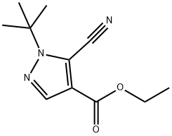 ethyl 1-tert-butyl-5-cyano-1H-pyrazole-4-carboxylate Struktur