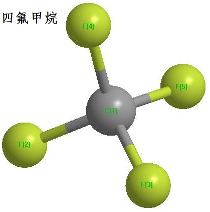 四氟甲烷 化學結(jié)構(gòu)式