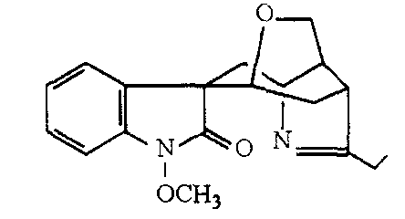 胡蔓藤堿甲分子結(jié)構(gòu)式