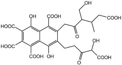 Figure 1 the chemical structure of Fulvic acid