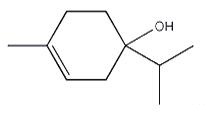 the chemical structure of Terpinen-4-ol the chemical structure of Terpinen-4-ol
