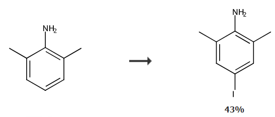 4-碘-2，6-二甲基苯胺的合成路線