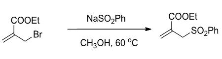 synthesis of Ethyl 2-((phenylsulfonyl)methyl)acrylate synthesis of Ethyl 2-((phenylsulfonyl)methyl)acrylate
