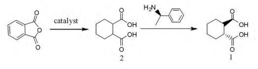 反-1,2-環(huán)己烷二甲酸的合成路線圖