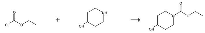 4-羥基哌啶-1-甲酸乙酯的合成路線