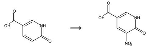 2-羥基-3-硝基吡啶-5-羧酸的合成路線