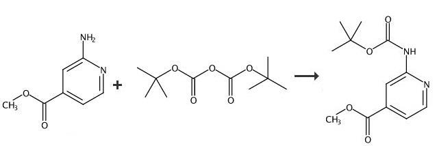 synthesis of Methyl 2-(Boc-amino)isonicotinate