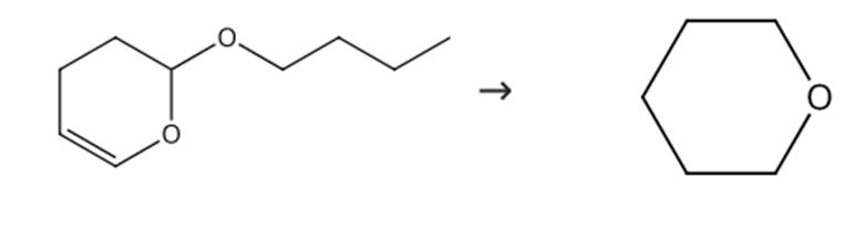 圖1 四氫吡喃的合成路線[1]。