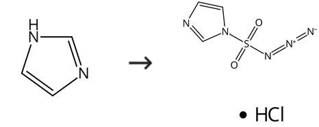 1H-咪唑-1-磺酰疊氮鹽酸鹽的合成路線