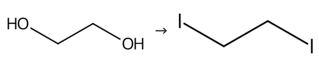 圖11，2-二碘乙烷的合成路線