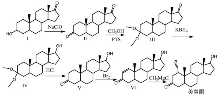 甲氫睪酮合成路線