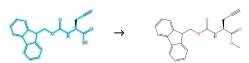 FMOC-L-炔丙基甘氨酸的酯化反應(yīng)