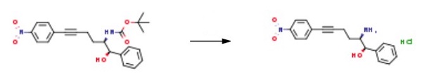 (1R,2R)-2-amino-6-(4-nitrophenyl)-1-phenylhex-5-yn-1-olhydrochloride