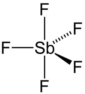 五氟化銻的化學(xué)結(jié)構(gòu)式