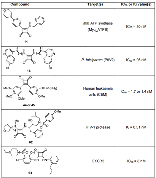 The Most Potent Squaric Acid Analogues with Submicromolar Biological  Activity