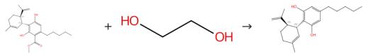 Fig. 3 The synthesis route of cannabidiol