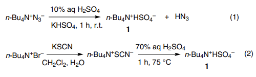 Synthesis of tetrabutylammonium hydrogen sulfate