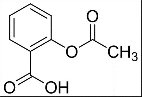 Fig1.Constitutional formula of acetylsalicylic acid