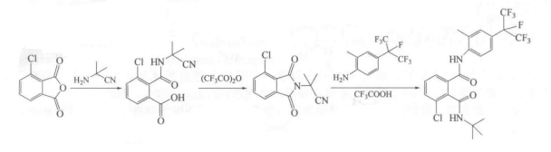 氯氟氰蟲(chóng)酰胺的合成路線