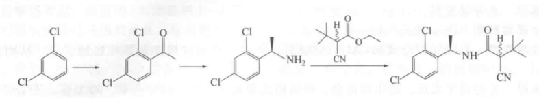 雙氯氰菌胺合成路線