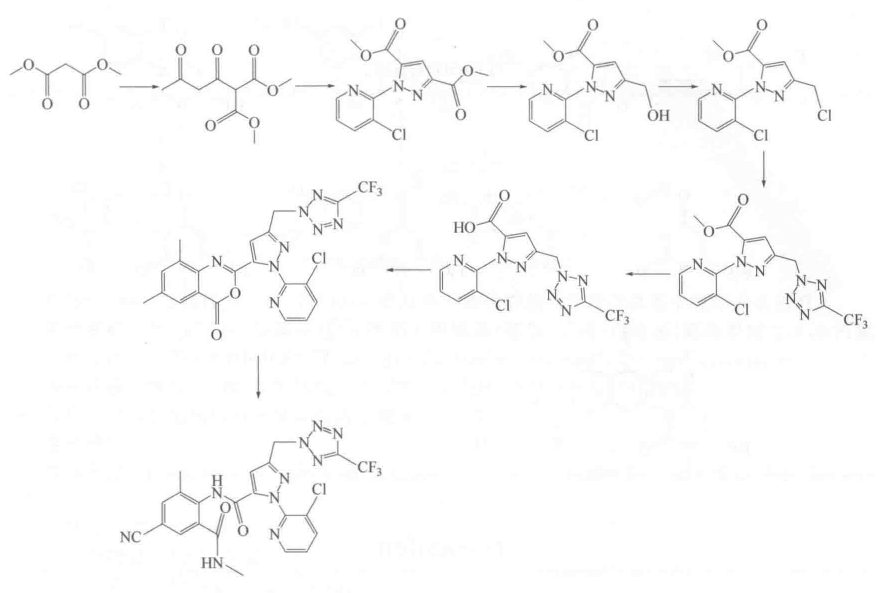 四唑蟲酰胺的合成
