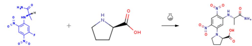  N-A-(2,4-二硝基-5-氟苯基)-L-丙氨酸的芳香親核取代反應(yīng)