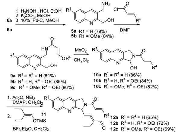 Scheme 2. Syntheses of ABC-Ring Intermediates 12