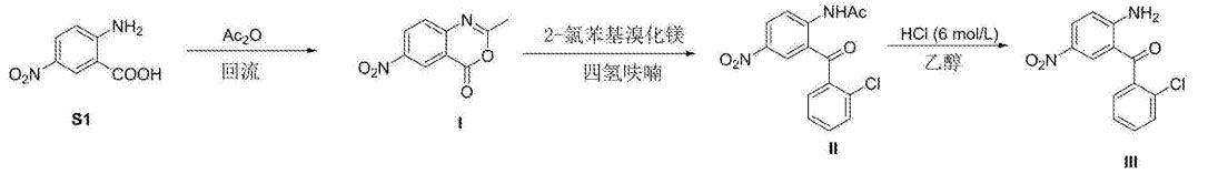 2-氨基-5-硝基-2'-氯二苯甲酮合成方法一