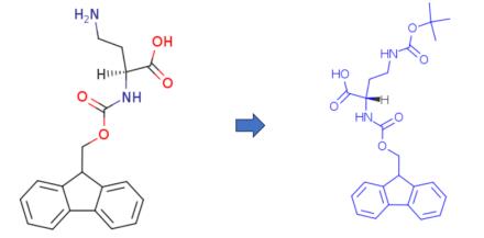 N-芴甲氧羰基-N'-叔丁氧羰基-L-2,4-二氨基丁酸的制備方法與化學(xué)性質(zhì)