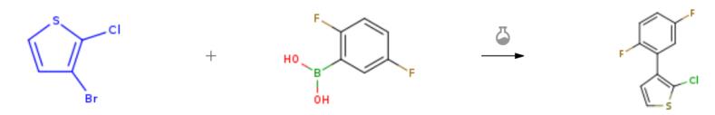 2-氯-3-溴噻吩的偶聯(lián)反應(yīng)