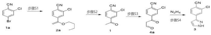 2-氯-4-(1H-吡唑-3-基)苯甲腈的合成.png