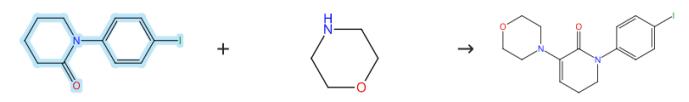 1-(4-碘苯基)-2-哌啶酮的偶聯(lián)反應(yīng)