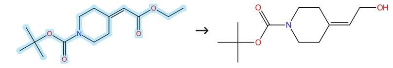 4-(2-乙氧基-2-氧代亞乙基)-1-哌啶羧酸叔丁酯的還原反應(yīng)