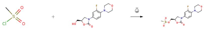 (R)-N-[3-(3-氟-(4-嗎啉基)苯基)-2-氧代-5-唑烷基]甲醇甲磺酸酯的合成.png