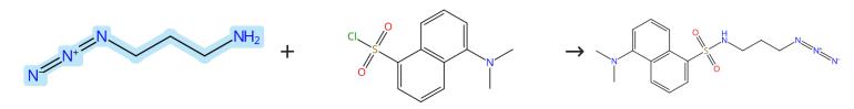 3-疊氮基丙胺的酰化與縮合反應(yīng)