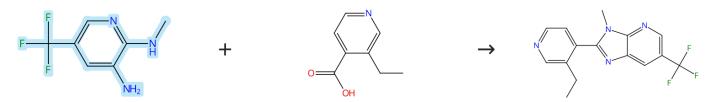 5-三氟甲基-3-氨基-2-甲氨基吡啶的縮合環(huán)化反應(yīng)