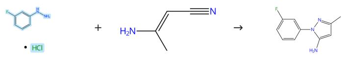 3-氟苯肼鹽酸鹽的縮合環(huán)化反應