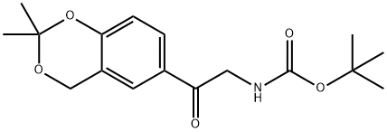 CarbaMic acid, [2-(2,2-diMethyl-4H-1,3-benzodioxin-6-yl)-2-oxoethyl]-, 1,1-diMethylethyl ester