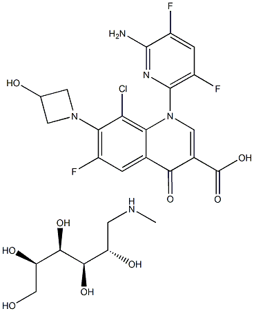 Delafloxcain meglumine