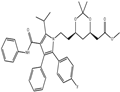 methyl 2-((4R,6R)-6-(2-(2-(4-fluorophenyl)-5-isopropyl-3-phenyl-4- (phenylcarbamoyl)-1H-pyrrol-1-yl)ethyl)-2,2-dimethyl-1,3-dioxan-4- yl)acetate